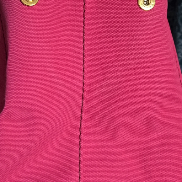 Prada Canapa Logo Satchel Pink With Strap And Entrupy Certificate - Picture 6 of 17